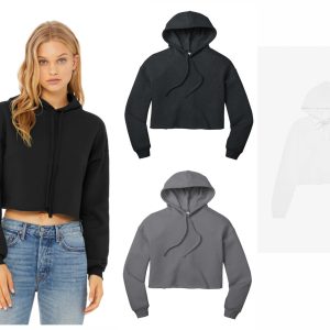 Bella + Canvas Womens Crop fleece hoodie - 7502 (womens)