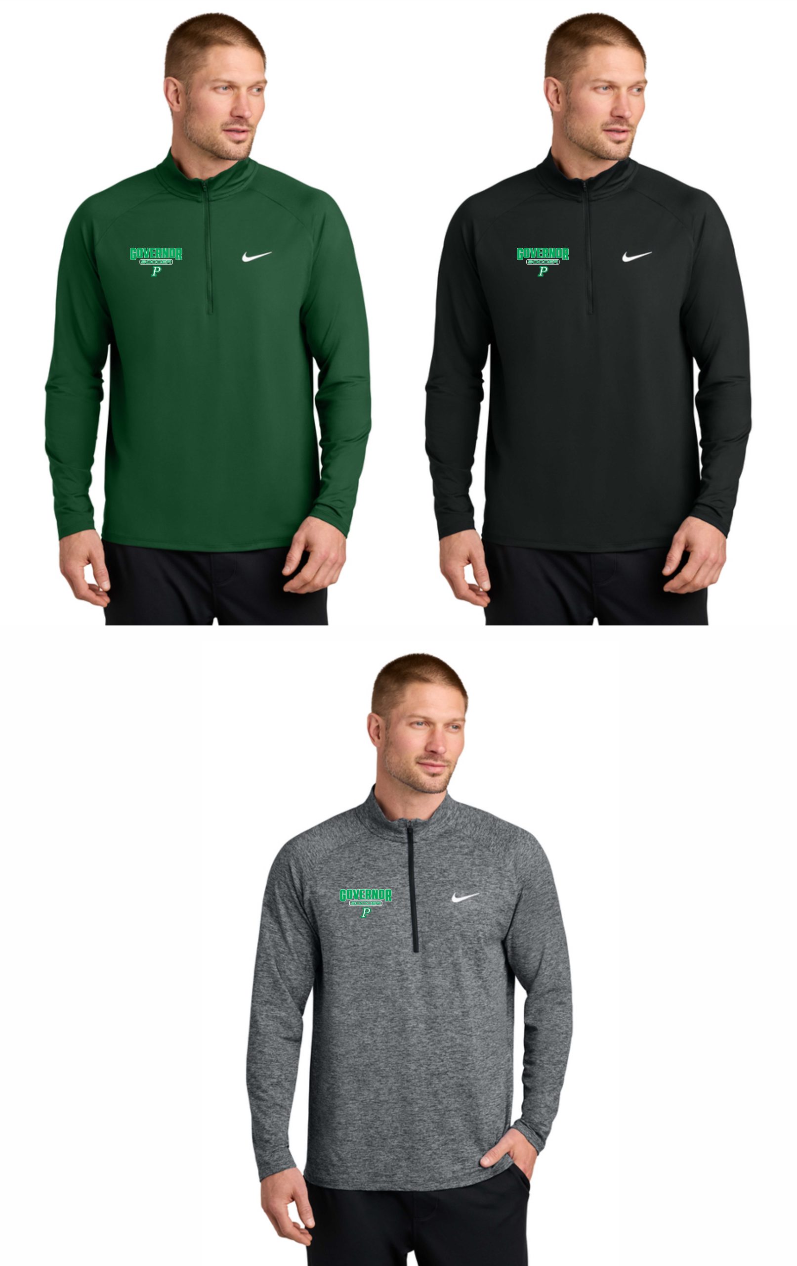 Governor Gear 2026 - Nike Dri-Fit Stride 1/4 Zip - NKIO8137 (mens and womens sizing)