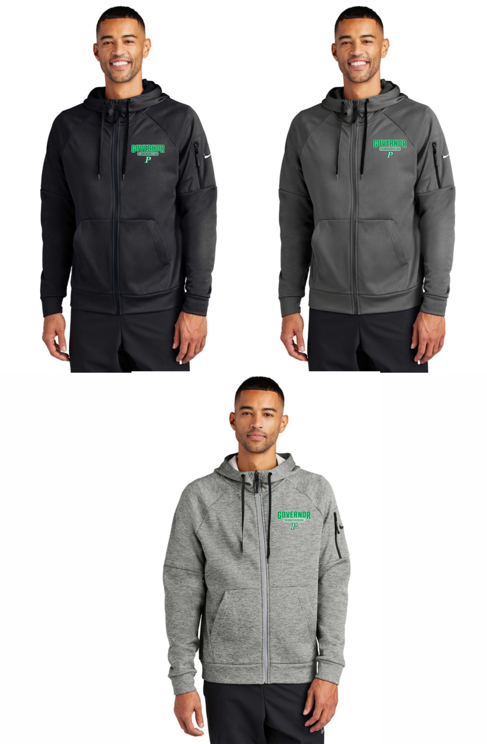 Governor Gear 2026 - Nike Therma-Fit Pocket Full Zip Hoodie - NKFD9859 (Unisex Sizing)