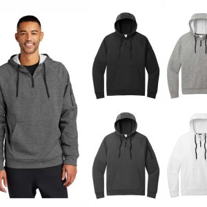 Nike Therma-FIT Pocket 1/4-Zip Fleece Hoodie with embroidery - NKFD9742