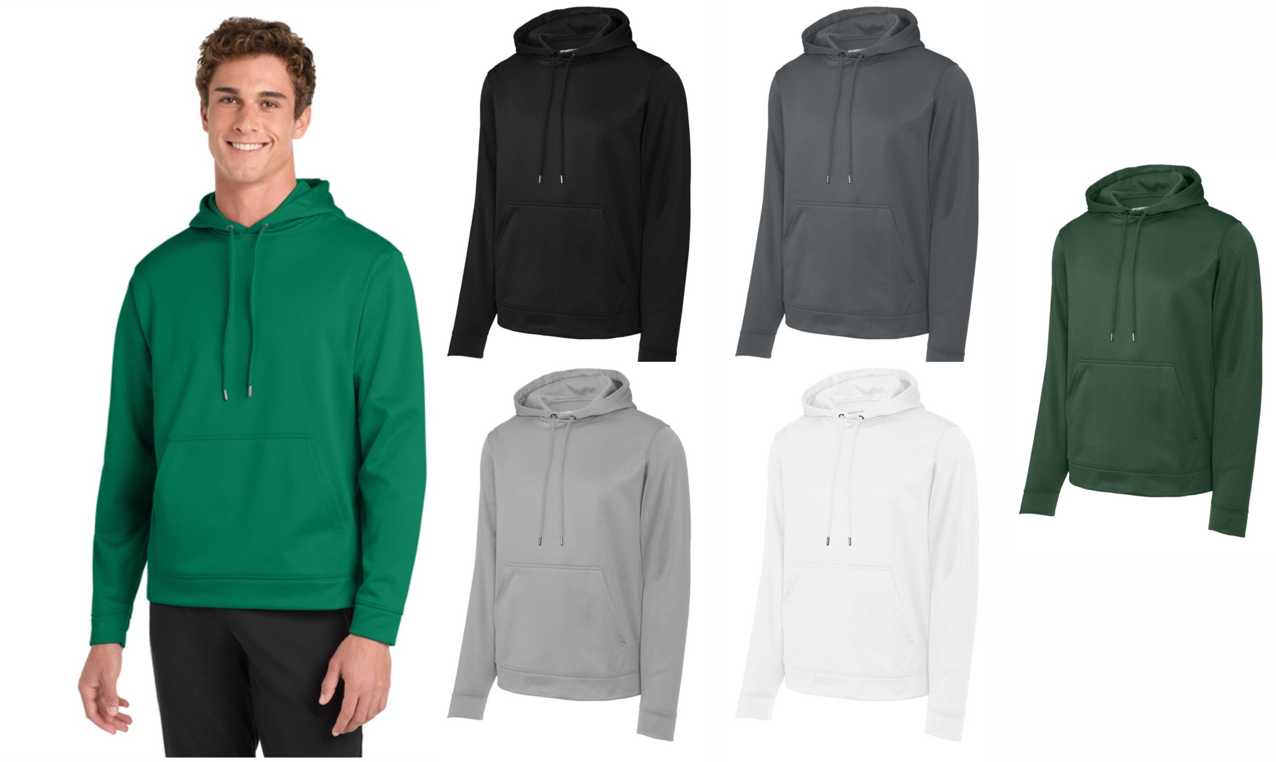 Sport-Tek® Sport-Wick® Fleece Hooded Pullover - F244 (adult)