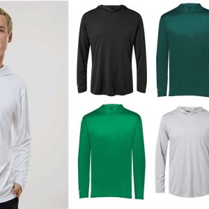 Holloway Men's Momentum Hooded Long Sleeve T-Shirt - 222830 (adult UV Protection)