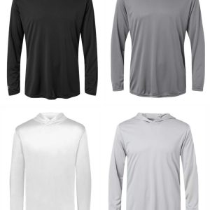 Holloway Men's Momentum Hooded Long Sleeve T-Shirt - 222830 (Youth UV Protection)